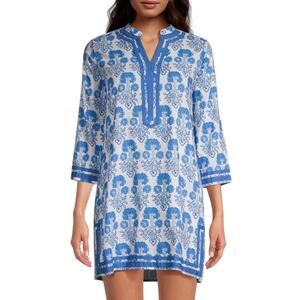 Anthropologie Ro's Garden $175 Tokyo Floral Cotton Tunic Size XL